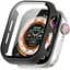 Чохол-накладка DK для Apple Watch 42mm (Series 10) Пластик Soft-Touch Glass Full Cover (black) - мініатюра 1