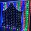 Гірлянда штора завіса Водоспад 3х3 м 280 LED велика лампа 3D (білий шнур, з перехідником) - мініатюра 5