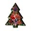 Блюдо сервірувальне новорічне для закусок Santa 29 × 24 × 2 порцелянове Yiwu HP-SDHK-18 - мініатюра 1