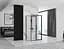 Душова кабіна Rea Rapid Slide 110x80 black пристінна REA-KPL-09877, Чорний матовий, Універсальна, прозрачний, Чорний матовий - мініатюра 4