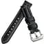 Кожаный ремешок Primolux F001 Steel buckle для часов Samsung Galaxy Watch 3 45 мм (SM-R840) Black - миниатюра 1