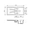 Кухонная мойка Adamant NEW LINE PLUS белая 975x495x235 мм, с крылом 97,5 см - миниатюра 3