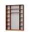 Шкаф-купе трехдверный MebelStar Комбо AL 2ДСП/Зеркало 180x45x240 см Антрацит (MBS-1681) - миниатюра 2