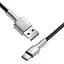 Кабель Baseus Cafule Metal Cable USB to Type-C 40W 4A 1m CATJK-A01 Black - мініатюра 4