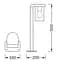Osram Світильник парковий ENDURA CLASSIC CASCADE 50CM E27 CLR DG - мініатюра 3