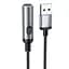 Портативный прикуриватель зажигалка Hoco UA30 USB Black - миниатюра 3