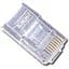 Коннектор RJ45 UTP 10 шт. Cablexpert модульная вилка позолоченные контакты (PLUG3UP6/10) - миниатюра 1