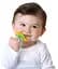 Силіконовий прорізувач Nuby, блакитний з жовтим (6826yllwbluflwr) - мініатюра 2