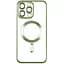 Чохол Metallic Chrome Full Camera Magsafe iPhone 14 Pro Green - мініатюра 1