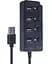 USB-Хаб Gembird 4 порти UHB-U3P1U2P3P-01, пластик, чорний (UHB-U3P1U2P3P-01) - мініатюра 4