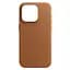 Кожаный чехол-панель для Apple iPhone 15 Pro, FAKE Leather Case, коричневый, искусственная кожа, премиальный, противоударный, защита всего корпуса, с мягкой подкладкой, поддержка MagSafe и беспроводной зарядки, ArmorStandart (ARM76300) - миниатюра 1