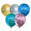 Кулька повітряна латексна з принтом 30 см (25) металік Happy Birthday, IDEA7-PB-44 - мініатюра 1