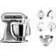 Планетарний міксер KitchenAid Artisan 4.8 л сріблястий (5KSM175PSECU) - мініатюра 3