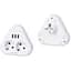 Розетка-подрібнювач із заземленням Voltronic F-202 White, 2 розетки+3USB (1А), 2500W, 10A, 110-250V - мініатюра 1