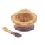 Детская бамбуковая тарелка Miniland Wooden Bowl Chick, на присоске, с ложкой, коричневый - миниатюра 2