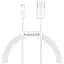 Дата кабель USB 2.0 AM to Lightning 2.0m Superior Fast Charging 2.4A white Baseus (CALYS-C02) - миниатюра 1