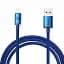 Кабель Baseus Crystal Shine Series Fast Charging Cable USB to Lightning 2.4A 2m CAJY000103 Blue - миниатюра 1