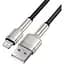 Кабель Baseus Cafule Metal Lightning 2.4A (2m) black (CALJK-B01) - мініатюра 2
