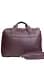 Кожаная деловая сумка Attache Briefcase бордовый флотар - миниатюра 2