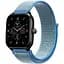 Ремінець нейлоновий на липучці BeWatch Xiaomi Amazfit BIP/GTS/GTR 20 мм Blue (1011342.3UW) - мініатюра 1
