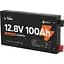 Акумулятор Li Time LiFePO4 12V (12.8V/100Ah/1280Wh) (L12V100-100-SLIM-LTCP-4) - мініатюра 2