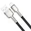 Кабель Baseus Cafule Series Metal Cable USB to Lightning 2.4A 0.25m CALJK-01 Black - миниатюра 3