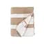 Плед Lotus Home - Infinity Stripe бежевий 200x220 - мініатюра 3