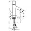 Смеситель для раковины Hansgrohe Talis Select S EcoSmart 72042000 Хром - миниатюра 2