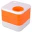 Склянка для ручок Color-it 568 пластикова 10х10х9 см помаранчева - мініатюра 1