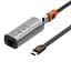 Мережевий адаптер USB Хаб Baseus Steel Cannon Series USB-A/Type-C Bidirectional Gigabit LAN Adapter CAHUB-AF0G Dark Grey - мініатюра 1