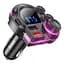 Адаптер автомобильный Hoco Legend car BT FM transmitter DFM01 2USB/Type-C, PD/QC, 38W/3A| - миниатюра 1