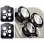 Защитное стекло на камеру DK для Apple iPhone 13 Pro Lens Metal Ring Eagle Eye 015729 black 2 шт. - миниатюра 1