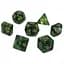 Набір кубиків Pearl 7 Dice Set - Dark Green (w-gold) , 7 шт. (g7dpearl12) - мініатюра 1