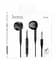 Навушники Hoco M101 Crystal joy wire-controlled earphones with microphone Black - мініатюра 2