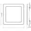 Світильник LED Videx квадратний DL6S 24W 3000K-4000K-6500K White (VL-DL6S-24CW) - мініатюра 4