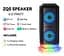 Портативна Bluetooth колонка ZQS-6227 акустична система з мікрофоном та RGB підсвічуванням Чорний - мініатюра 6