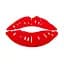 Дзеркальний декор Wall Sticker SW-00002500 декор акриловий самоклеючий Губи 2 шт. червоний - мініатюра 1