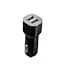 Зарядка для телефона в авто 12-24 V "Remax CC201" 2хUSB Чорна, автомобільний зарядний пристрій 1/2.1А (ST) - мініатюра 2