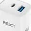 Сетевое зарядное устройство Relict JetMini GaN 45W/1 USB-C + 1 USB-A White - миниатюра 3