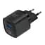 Зарядний пристрій мережевий MAKE 20W GaN3 Mini Type-C PD3.0 + USB QC3.0 Black - мініатюра 2