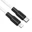 Кабель Hoco X21 Pisces Cable USB to Lightning 3A 1m Black - White - мініатюра 1