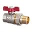 Кран з американкою кульовий Zegor FA12 прямий 3/4" PN40 30412 - мініатюра 1
