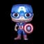 Фігурка Funko Pop Exclusive Фанко Поп Marvel Captain America Марвел Капітан Америка 10 см E M CA 1268 - мініатюра 2