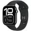 Смарт-годинник Apple Watch Series 10 GPS 42 mm Jet Black спортивний ремінець чорного кольору M/L (Grade A) Seller Refurbished - мініатюра 1