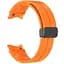 Ремешок для Samsung Galaxy Watch 4 Classic 42mm - оранжевый ширина крепления 20мм силикон Watchbands Cls-black (W33-6WB62202667) - миниатюра 1