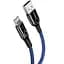 Кабель Baseus C-shaped Light Intelligent power-off Cable Lightning – USB 2.4A 1m CALCD-03 Blue - мініатюра 3