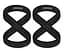 Силові ремені RDX Gym Lifting 8 Figure Straps Gray M (WAC-W8G-M) - мініатюра 1