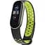 Ремешок Becover Vents Style для Xiaomi Mi Smart Band 7 Black-Green (710505) - миниатюра 1
