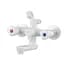 Смеситель для ванны с лейкой Plamix Omega-142 Euro SET white MX9699 Белый - миниатюра 1