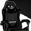 Кресло геймерское PLAYER с подставкой для ног и массажем Black (100003) - миниатюра 6
